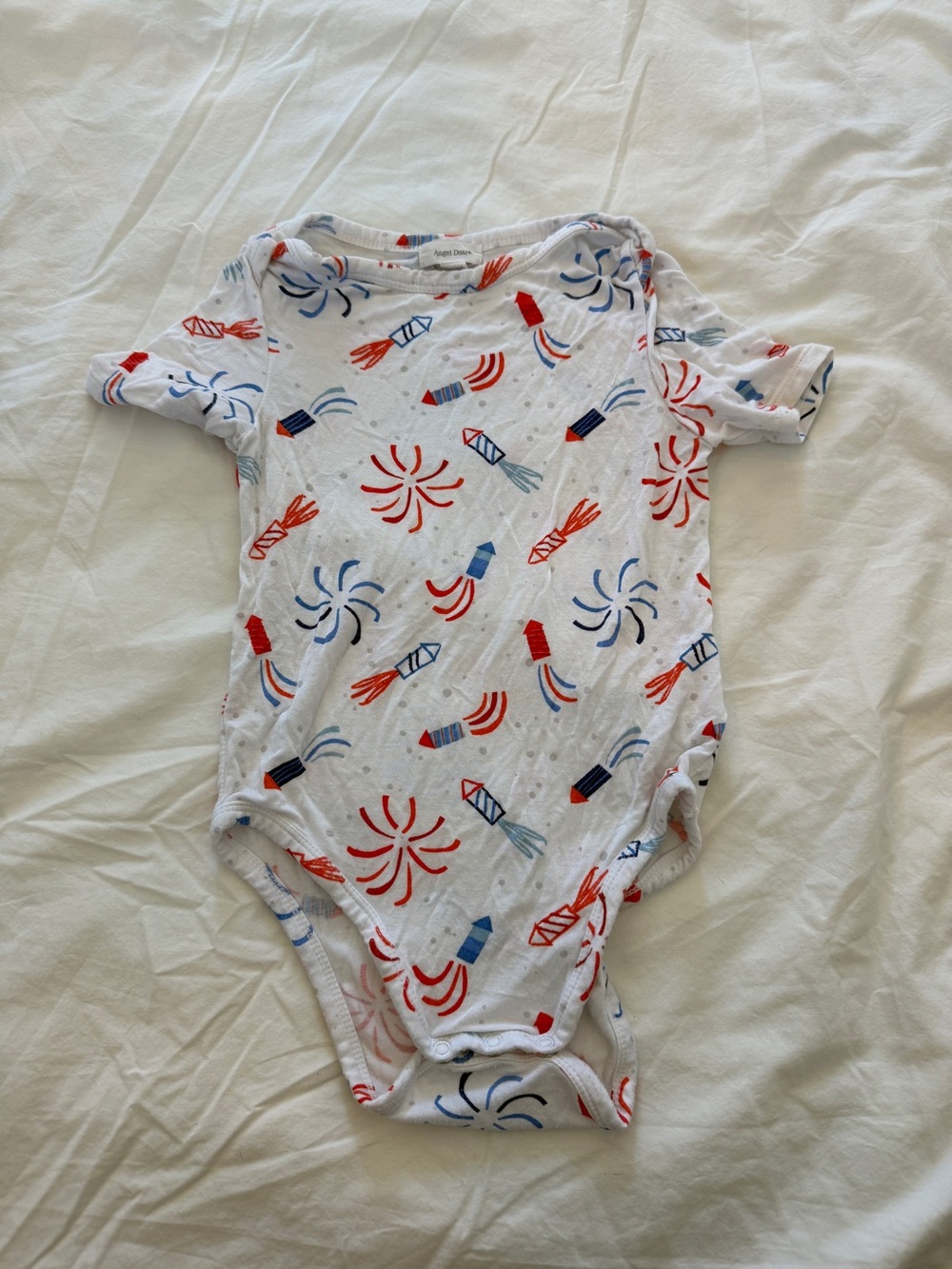 Angel dear bamboo patriotic 4th of July romper